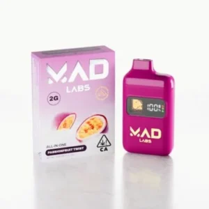mad labs 2g passsion fruit twist disposable