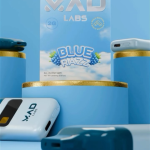 mad labs 2g blue razz disposable